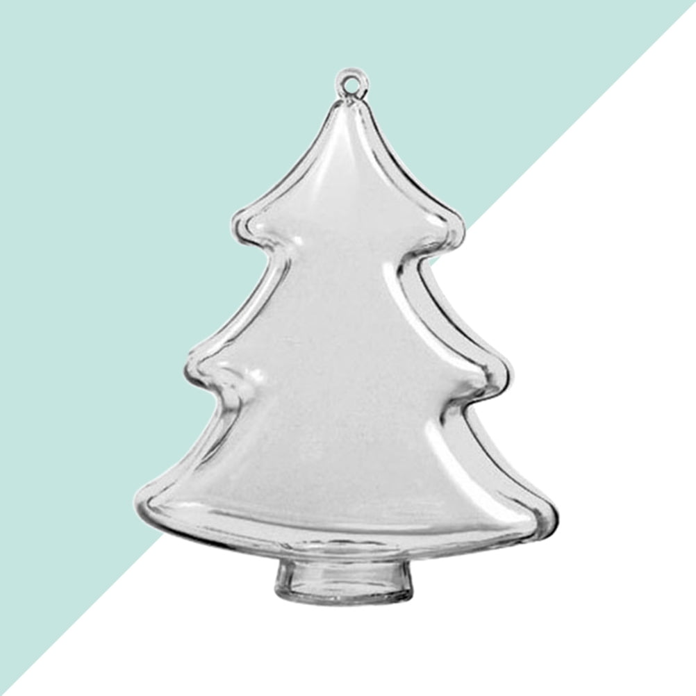 10/20x Clear Fillable Ornaments Balls DIY Plastic Christmas Tree