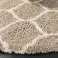 thumbnail image 3 of SAFAVIEH Hudson Arline Plush Geometric Shag Area Rug, Beige/Ivory, 11' x 11' Round, 3 of 8