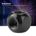 thumbnail image 4 of Spherical Brass G1/4 Thread Tube Connector, Black Tube Fitting Adapter, For PC Water Cooling, 4 of 8