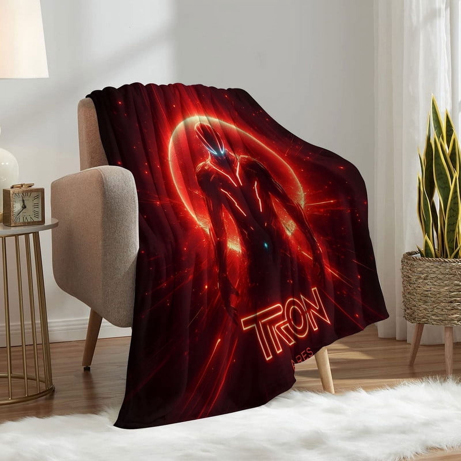 Tron Ares Throw Blanket Gifts for Fans Lover Girls Boys Women Present Hoodie Him Bed 30"x40"