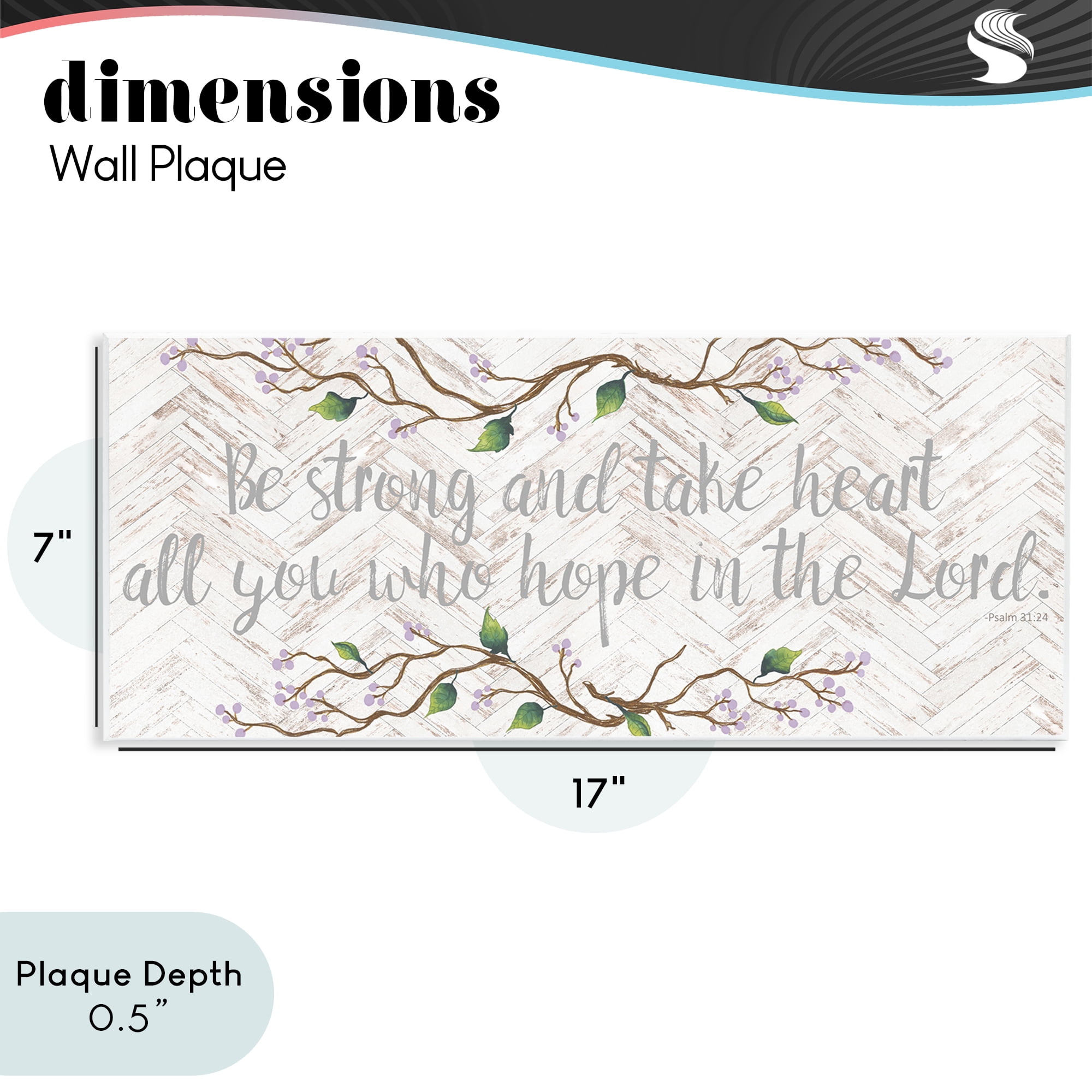 Stupell Industries All You Who Hope Wall Plaque Art, design by Elizabeth Medley
