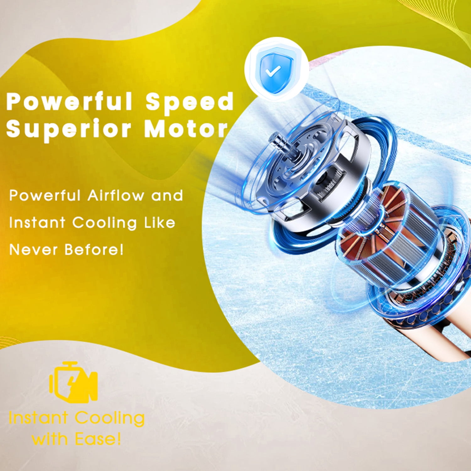 20in Wall Mount Fan, 3-Speed Industrial Wall Fan up to 7000CFM, 120°Oscillating High Airflow Cooling Fan for Garage,Home,Warehouse, Indoor/Outdoor Use, Yellow