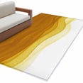thumbnail image 2 of Orange Gradient Washable Area Rugs 2.7'x5', Watercolor Abstract Orange Gradient Water Ripples Low Pile Throw Living Room Rug Non-Slip Sturdy Edge Binding Carpet for Indoor Entryway Bedside Kitchen, 2 of 9