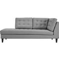 thumbnail image 4 of Modway Empress Upholstered Polyester Fabric Left Facing Chaise in Light Gray, 4 of 4