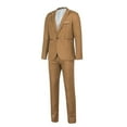 thumbnail image 2 of AOOCHASLIY Two Piece OutfitsMen's Blazer Fashion Suit Jacket + Suit Pants Two-piece Suit, 2 of 5