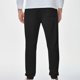 thumbnail image 4 of Pantalones largos para hombre, color liso, con bolsillo, cintura elástica, cordón ajustable, de poliéster, 4 of 8