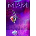 thumbnail image 2 of Haase, Andrea 11x14 White Modern Wood Framed Museum Art Print Titled - Miami Party Night, 2 of 4
