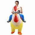 thumbnail image 4 of Inflatable Costume Adult, Riding Chicken Costume For Men/Women, Blow Up Ride On Rooster, Funny Halloween Costumes Adult Christmas Holiday Party Suit, 4 of 6