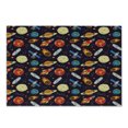 thumbnail image 1 of Space Cutting Board, Universe Themed Illustration with Earth Moon Constellations Saturn Rockets Stars, Decorative Tempered Glass Cutting and Serving Board, Small Size, Multicolor, by Ambesonne, 1 of 1