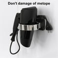 thumbnail image 3 of Walbest Punch-free Wall-mounted Hair Dryer Holder, Strong Load-bearing Plastic Universal Hair Dryer Organizer for Bathroom, 3 of 7