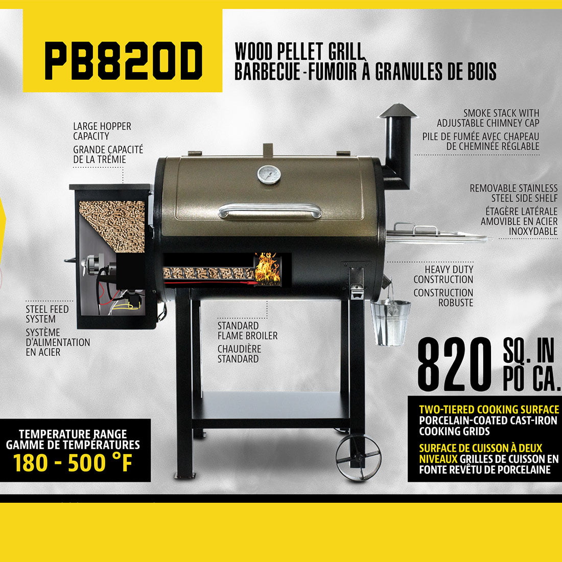 Pit Boss 820 Wood Fired Pellet Grill w 