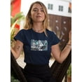 thumbnail image 2 of Retro Futuristic Collage T-Shirt Women -Image by Shutterstock, Female XX-Large, 2 of 4