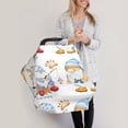 thumbnail image 3 of Fotbe Gnome Camping Fishing Pattern Car Seat Covers for Babies, Nursing Breastfeeding Cover Infant Carseat Canopy, Soft Stretchy Carrier Cover, 3 of 9