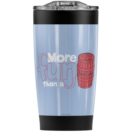 Barrel Of Monkeys/More Fun Stainless Steel Tumbler 20 oz Coffee Travel Mug/Cup Vacuum Insulated & Double Wall with Leakproof Sliding Lid | Great for Hot Drinks and Cold Beverages