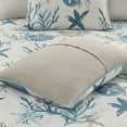 thumbnail image 4 of Madison Park Pebble Beach 6 Piece King/Cal King Cotton Sateen Duvet Cover Set Aqua, 4 of 6
