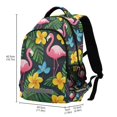 thumbnail image 2 of FORMRS Kids School Backpack Elementary Student Unisex Travel Bookbag with Reflective Stripes, Flamingo Floral Pattern, 2 of 7