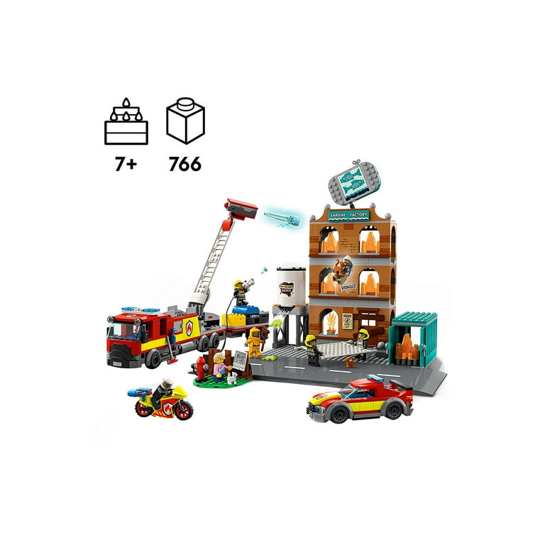 カタパルトファクトリー　fika38 LEGO City Fire Brigade 60321 Building Set, Rescue Toy Fire Truck