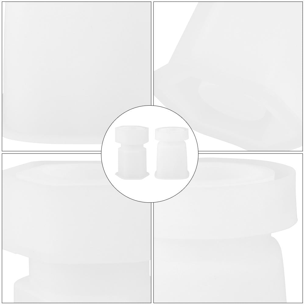 HOOWIFFY White Silicone Mould for DIY Resin Projects Smooth Surfaces 2Sets