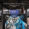 thumbnail image 3 of High Precision Body Weight Scale Smart Bathroom Scales with Large LCD Display(400lbs),Decorative for Bedroom-Blue Tiger With Bright Blue Eyes, 3 of 4