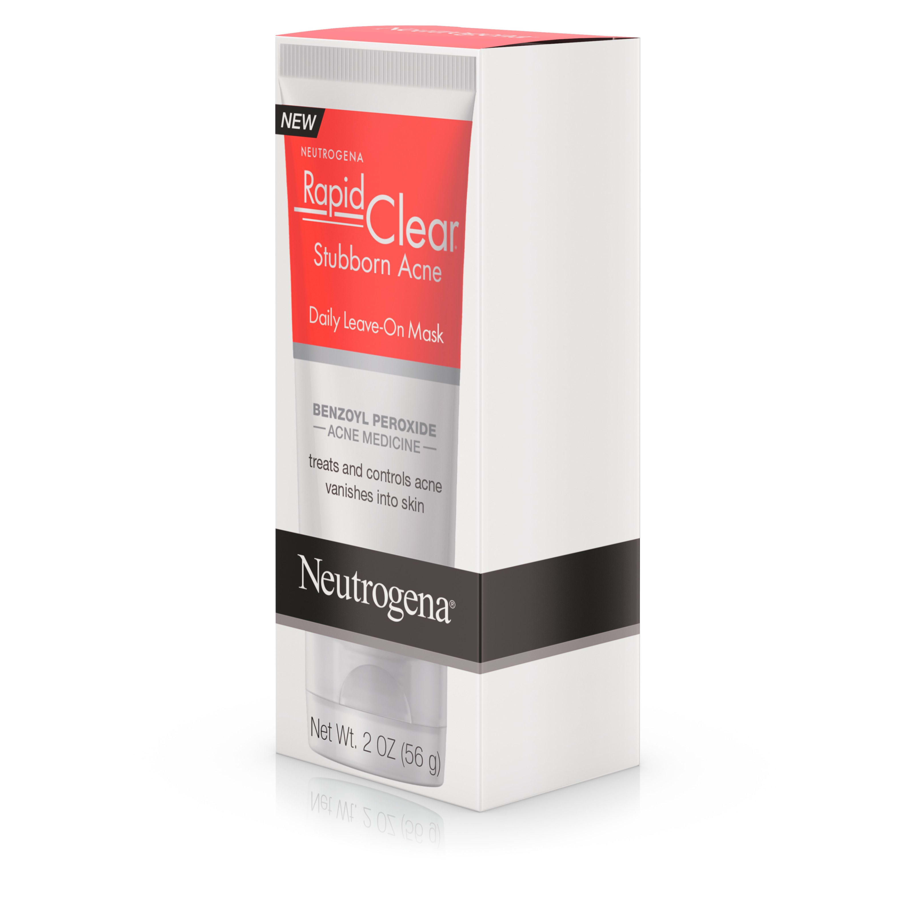 Neutrogena Rapid Clear Benzoyl Peroxide Leave-on Acne Face Mask, 2 oz - image 4 of 6