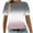 Pink, variant on Fmbrln Womens Summer Short Sleeve T-Shirts Fashion Crew Neck Gradient Print Tops Casual Loose Vacation Beach Tees