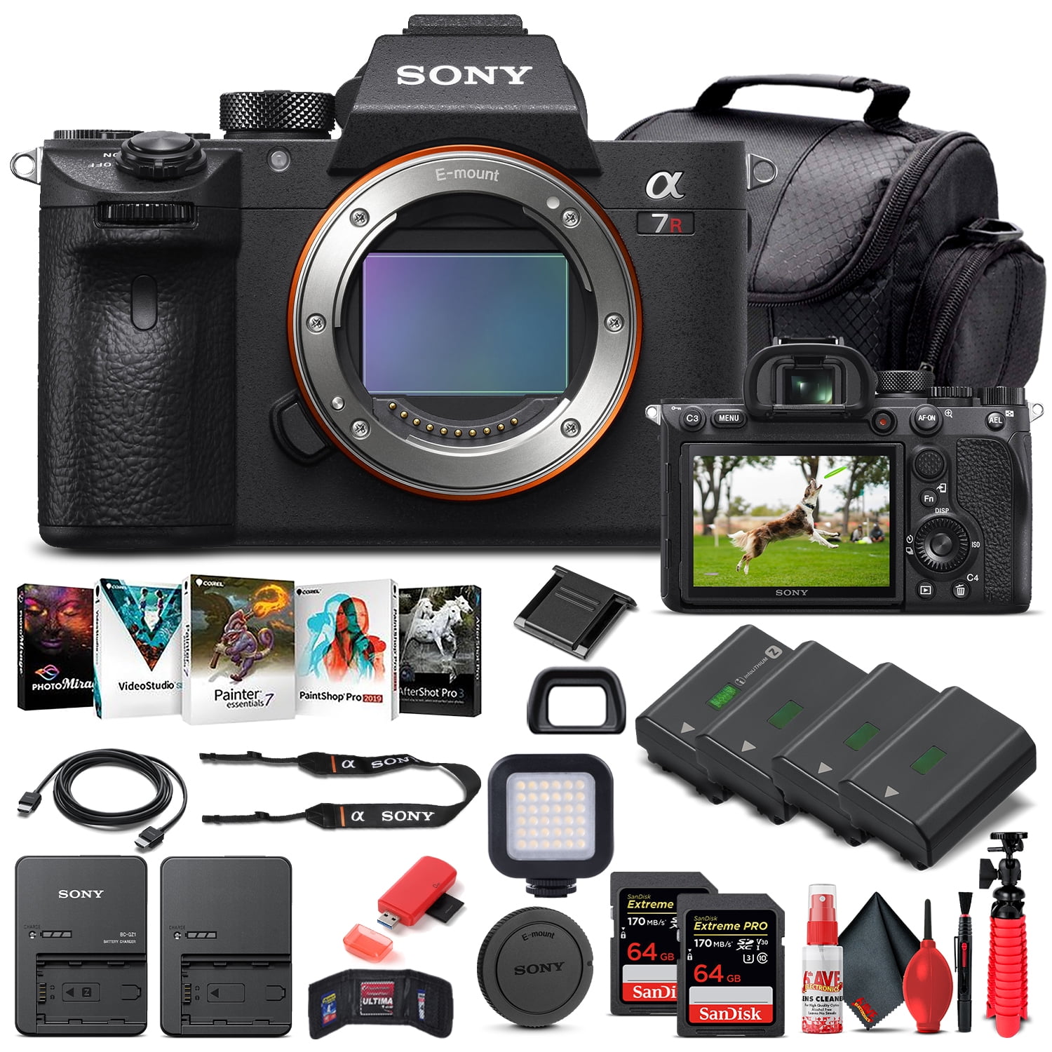 Sony Alpha a7R IV Mirrorless Camera Body Only ILCE7RM4/B - Pro Bundle(International Model)