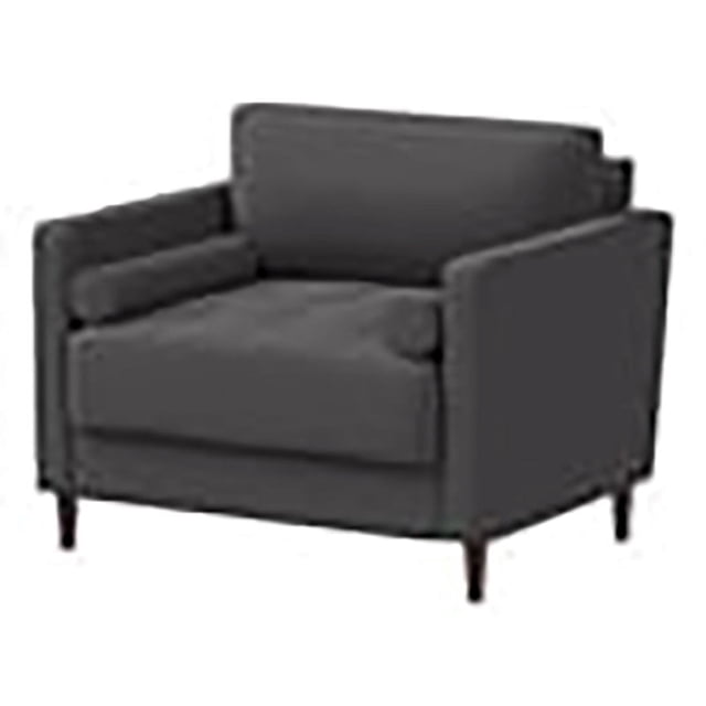 Hawthorne Collections Chaise d'Appoint en Tissu Transitionnel Gris Bruyère