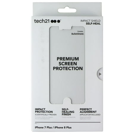 Tech21 Impact Shield Screen Protector for Apple iPhone 8 Plus/7 Plus - Clear
