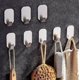 thumbnail image 4 of Ganchos adhesivos gancho de pared toallero de acero inoxidable para cocina baño 8 piezas, 4 of 5