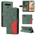 thumbnail image 1 of Case for LG K41S/K51S Leather Wallet Book Flip Folio Stand View Cover - Green, 1 of 5