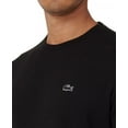 thumbnail image 3 of Lacoste Mens Relaxed Fit Waffle Knit Thermal Sleep Shirt Black Medium, 3 of 4