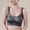 Dark Gray, variant on Women's Sheer Mesh Cutout Wireless Support Bra, Wide Comfort Straps Seamless Cooling Thin Cup Everyday Lingerie Beige XXL