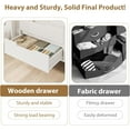 thumbnail image 6 of 7 Drawer Dresser, 55" Wide Wooden Storage Chest, Freestanding Horizontal Cabinet with Waterproof Top for Bedroom, Living Room, Entryway, 6 of 8