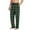 Green, variant on Diufon Men's Soft Pajama Pants Casual Plus Size Elastic Waist Wide Leg Pants Cotton Loose Trousers with Pockets