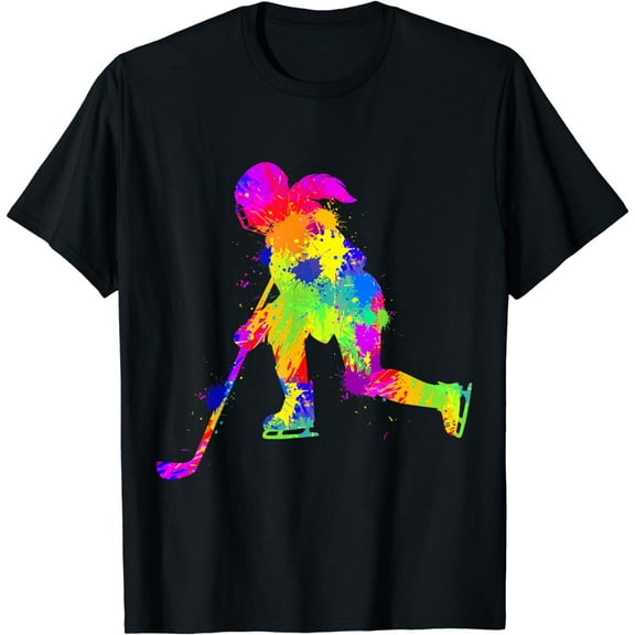Hockey Ice Hockey Girls Women Youth Kids T-Shirt