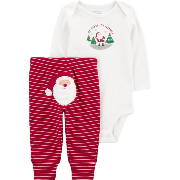 Carter's Child of Mine Baby Unisex Holiday Outfit Set, 2-Piece, Sizes Newborn-12 Months