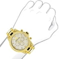 thumbnail image 3 of Mens Diamond Watch 0.5ct Yellow Gold Plated, 3 of 4