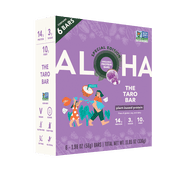 ALOHA, Organic Plant Based Protein Bars, The Taro Bar, 14g Protein (Pack of 6)