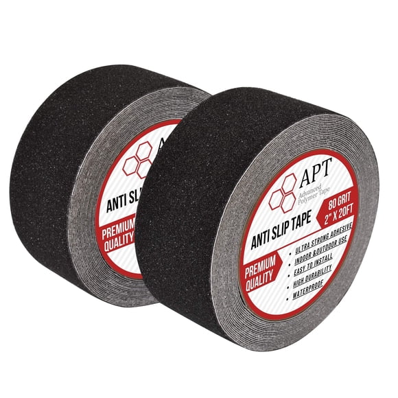 APT Ruban de Traction Antidérapant, 80 Grains, Imperméable, Ruban à Forte Adhérence, Antidérapant, Ruban de Marche de Sécurité, Antidérapant pour Escaliers, Bébé/aîné/animal de Compagnie/intérieur/extérieur