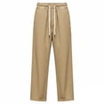 thumbnail image 5 of Ceisia Men's Casual Cotton Drawstring Pants with Loose Fit Khaki XXL Gifts for Father, 5 of 8