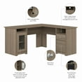 thumbnail image 4 of Bush Furniture Cabot 60" L Shaped Desk with Storage, Ash Gray, 4 of 7