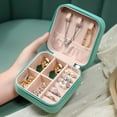 thumbnail image 2 of Organizador de joyas Sunnimix Azul Impermeable de Cuero, 2 of 6