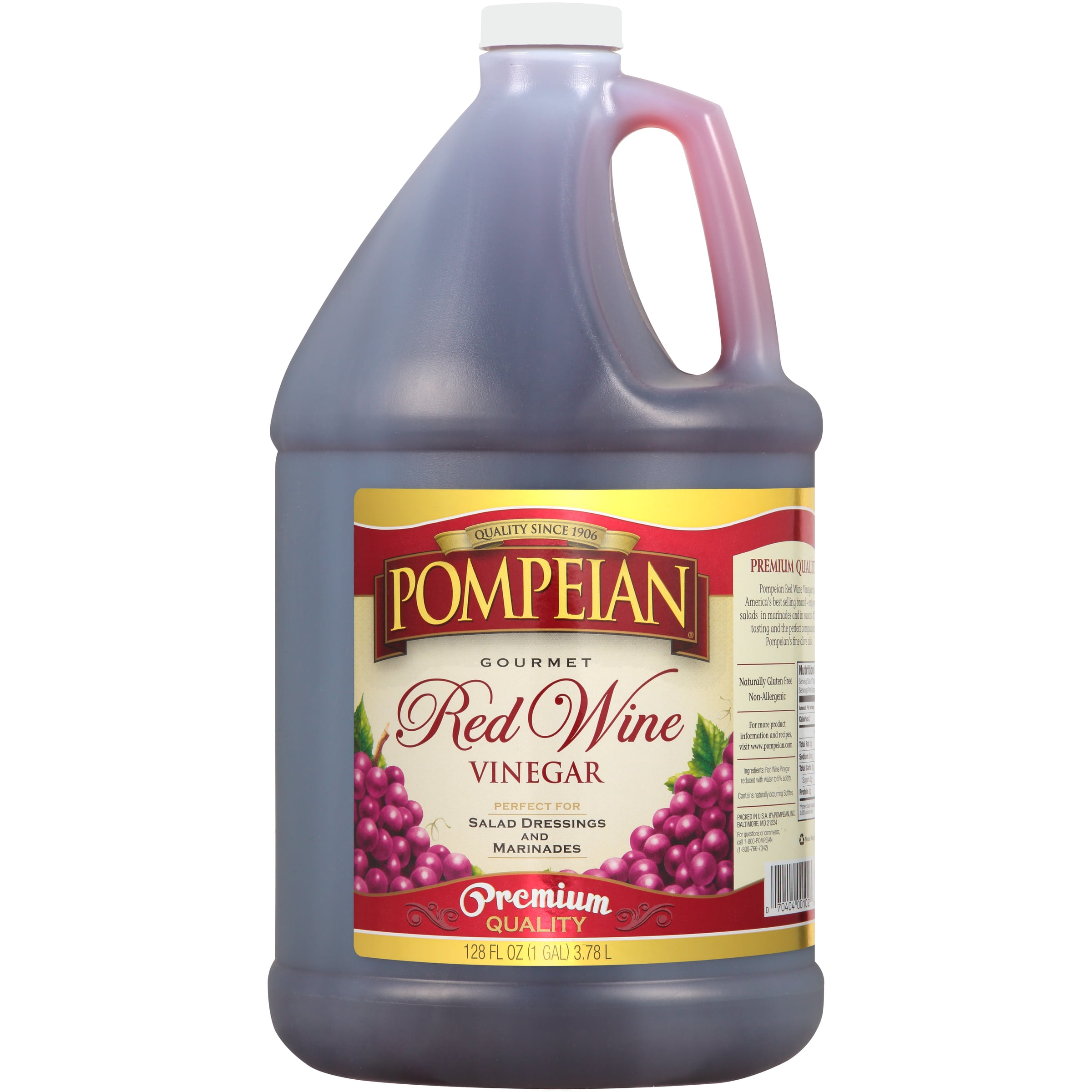 Pompeian Red Wine Vinegar Fl Oz Walmart Com Walmart Com