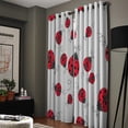 thumbnail image 3 of Red Room Curtains Large Window Window Curtains Curtain Rod Living Room Curtains Kitchen Indoor Decor Kids Roo, 3 of 5