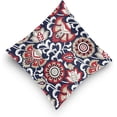 thumbnail image 5 of GZHJMY Throw Pillow Covers Persian Floral Red Navy Vintage Pillowcase Sofa Decor Spring Summer Housewarming Gift 16" × 16", 5 of 6