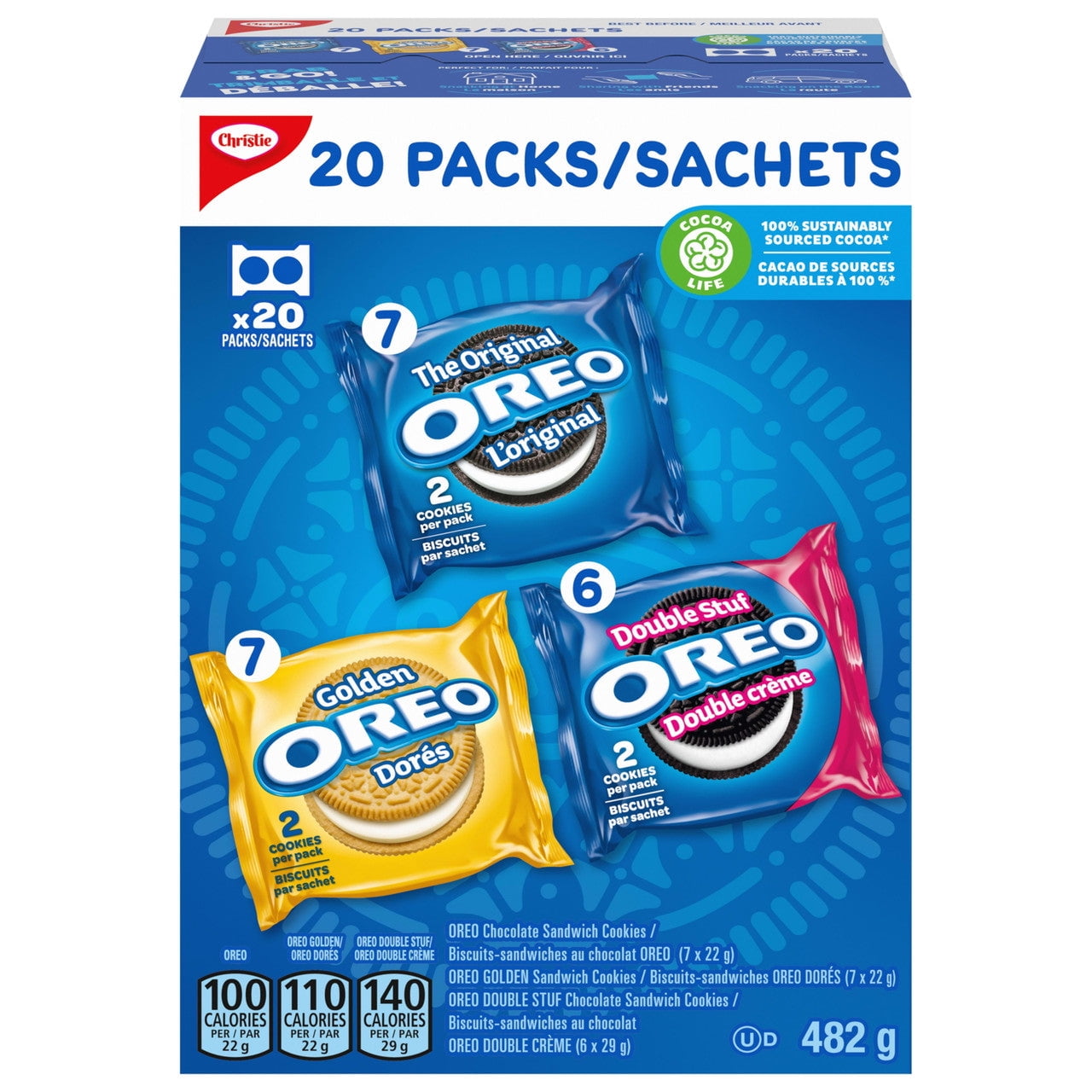 Christie Oreo Cookies Variety Pack, 482g/16.9 oz