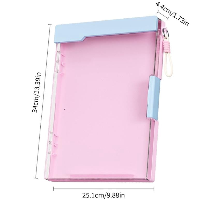 CEORPER Double Layer ABS Document with Clipboard Portable File Organiser Storage Box