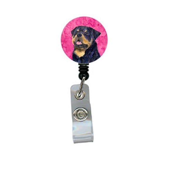 Rottweiler Retractable Badge Reel Or Id Holder With Clip