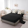 thumbnail image 5 of Manfei Rustic Fishing Twin Bedding, Vintage Farm Life Bedding Comforter Set, Beige, Black Reversible, 7 Pieces, 5 of 6