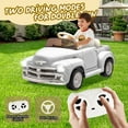 thumbnail image 3 of Ambifirner 12v Kids Ride On Truck Car W/Parents Control,Electric Car For Kid,Vintage Modeling,3 Speeds,Led Lights,Bluetooth,Usb, Speeds Up To 4.35 Km/H, 3 of 9